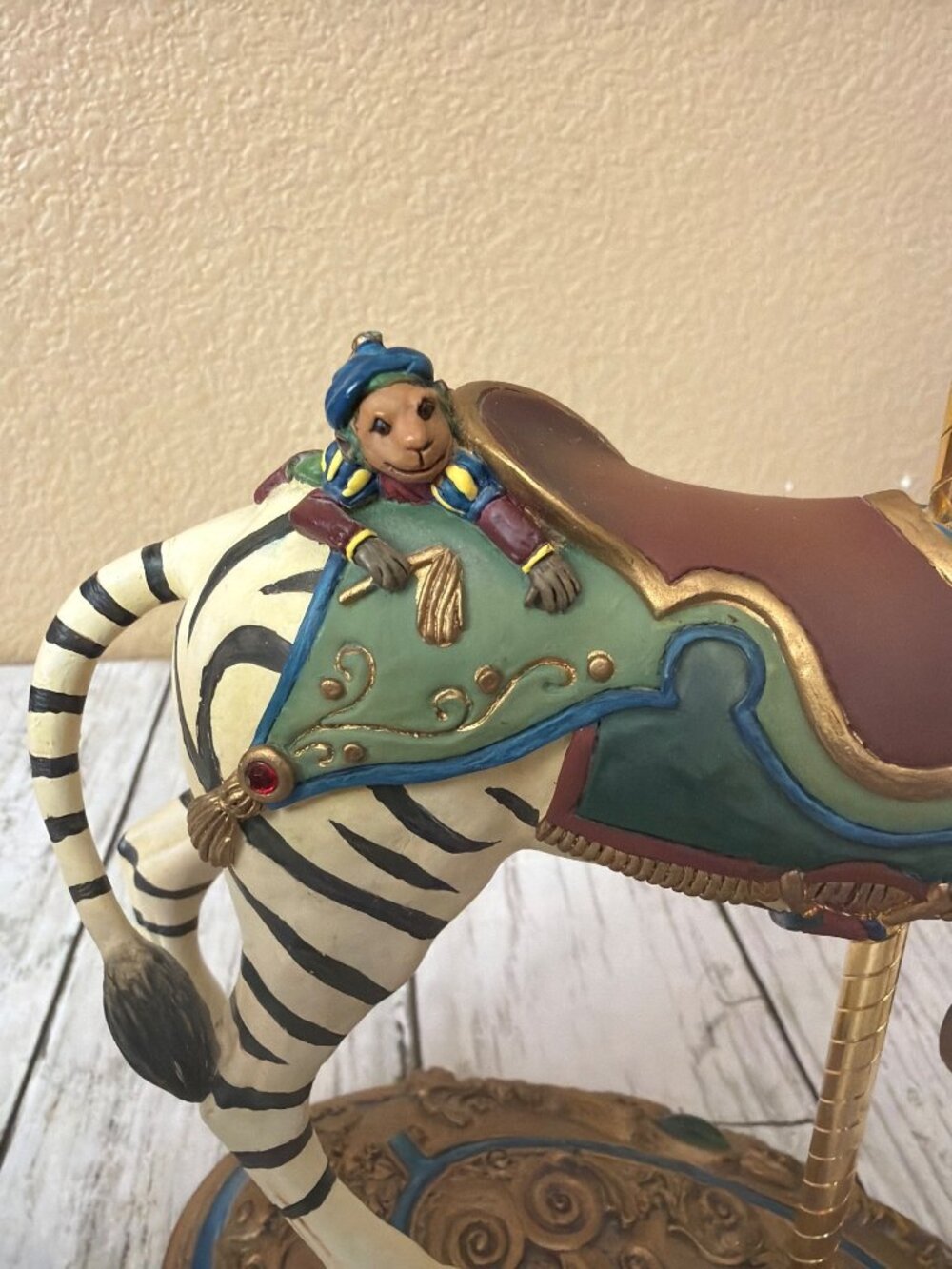 Set of 3 Willitts Carousel Classics Ann Dezendorf Ltd Ed Horse Zebra Eagle Back - Picture 14 of 16